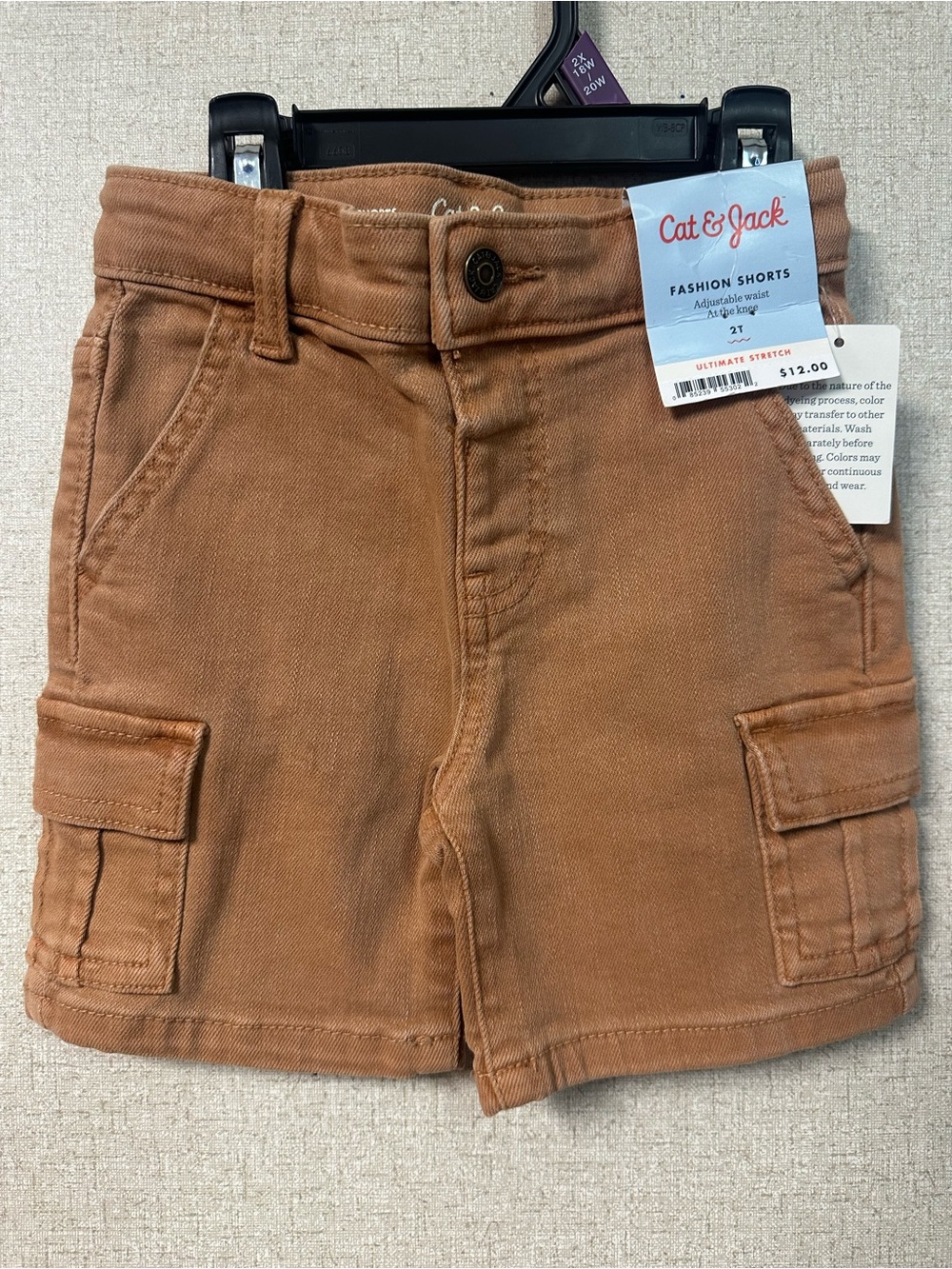 Cat & Jack Brown Cargo Shorts with Pockets